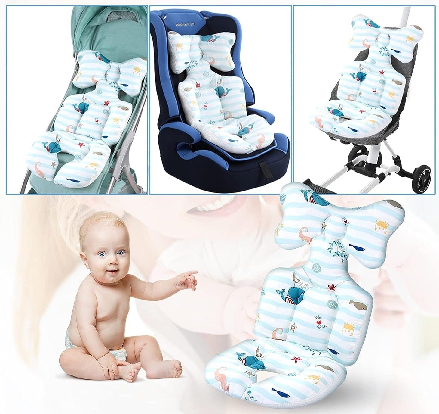 ComfyBabe™ - Coussin siège et poussette Auto - L'univers des petits anges