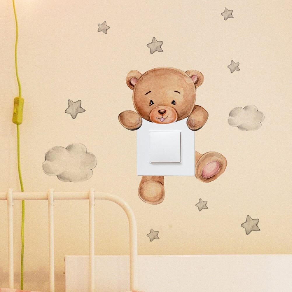 Stickybear™ - Sticker ourson décoratif | Chambre d'enfants - L'univers des petits anges