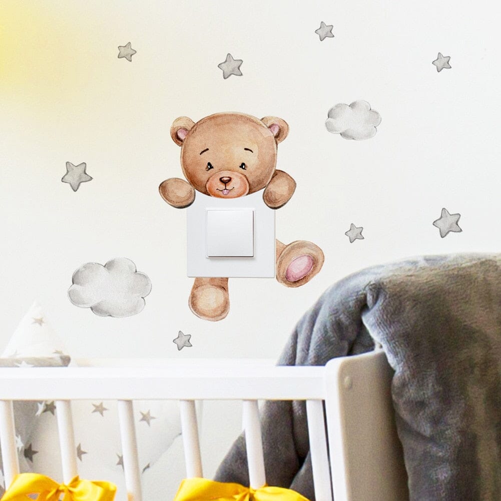 Stickybear™ - Sticker ourson décoratif | Chambre d'enfants - L'univers des petits anges